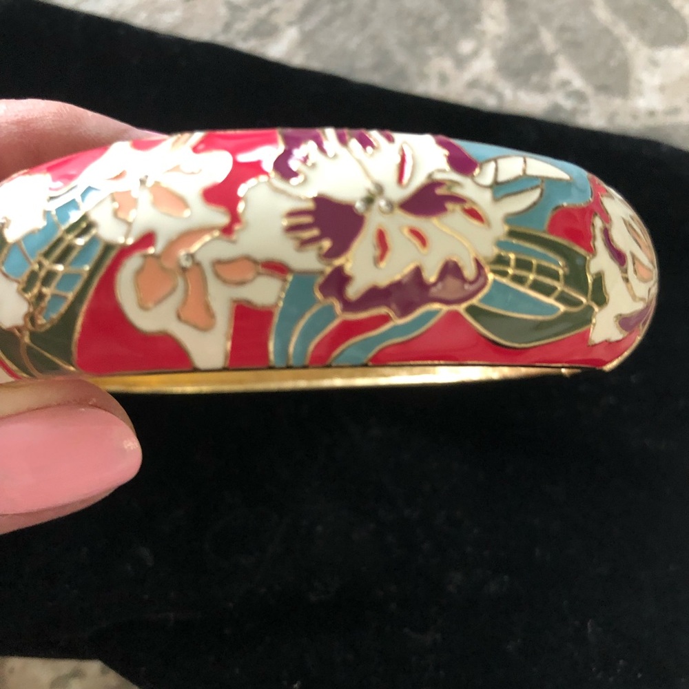 Bracelet bangle flower. Summer. NWOT
